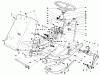 Toro 30544 (117/120) - 44" Side Discharge Mower, Groundsmaster 117/120, 1992 (200001-299999) Ersatzteile FRAME & STEERING ASSEMBLY