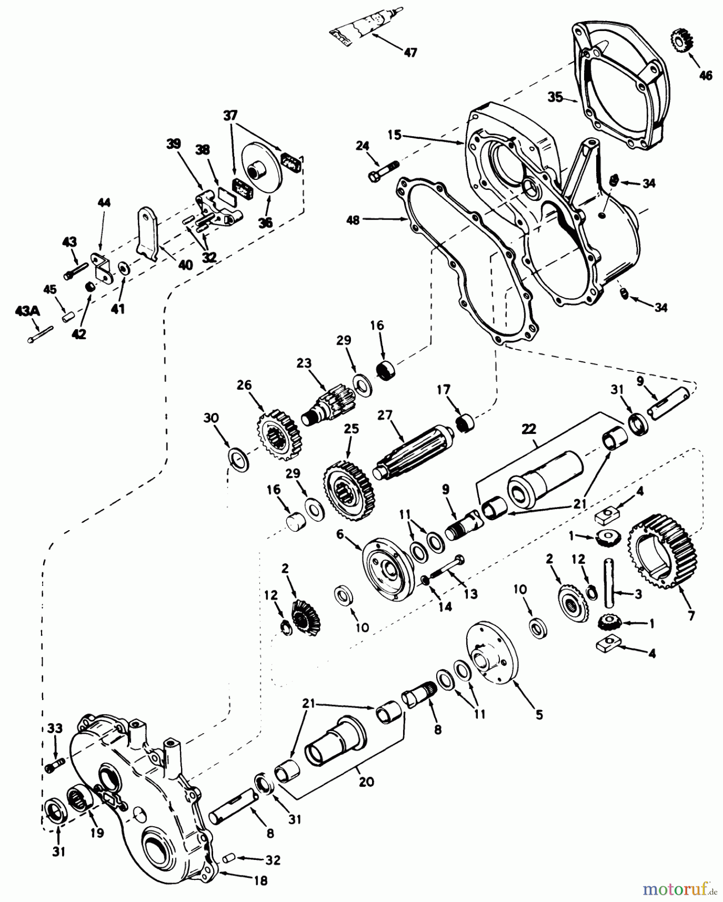 Toro Neu Mowers, Deck Assembly Only 30544 (117/120) - Toro 44