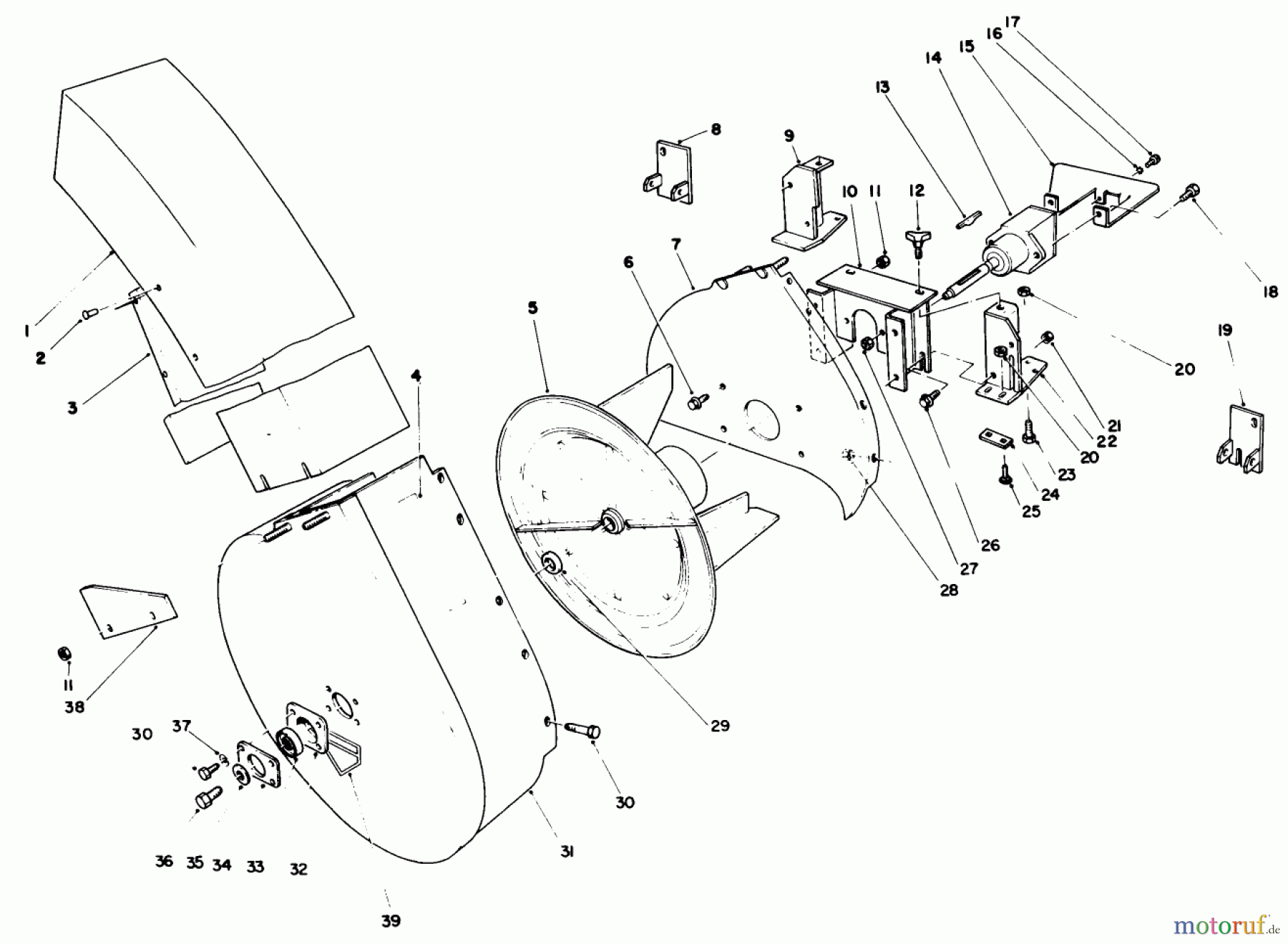 Toro Neu Mowers, Deck Assembly Only 30544 (117/120) - Toro 44