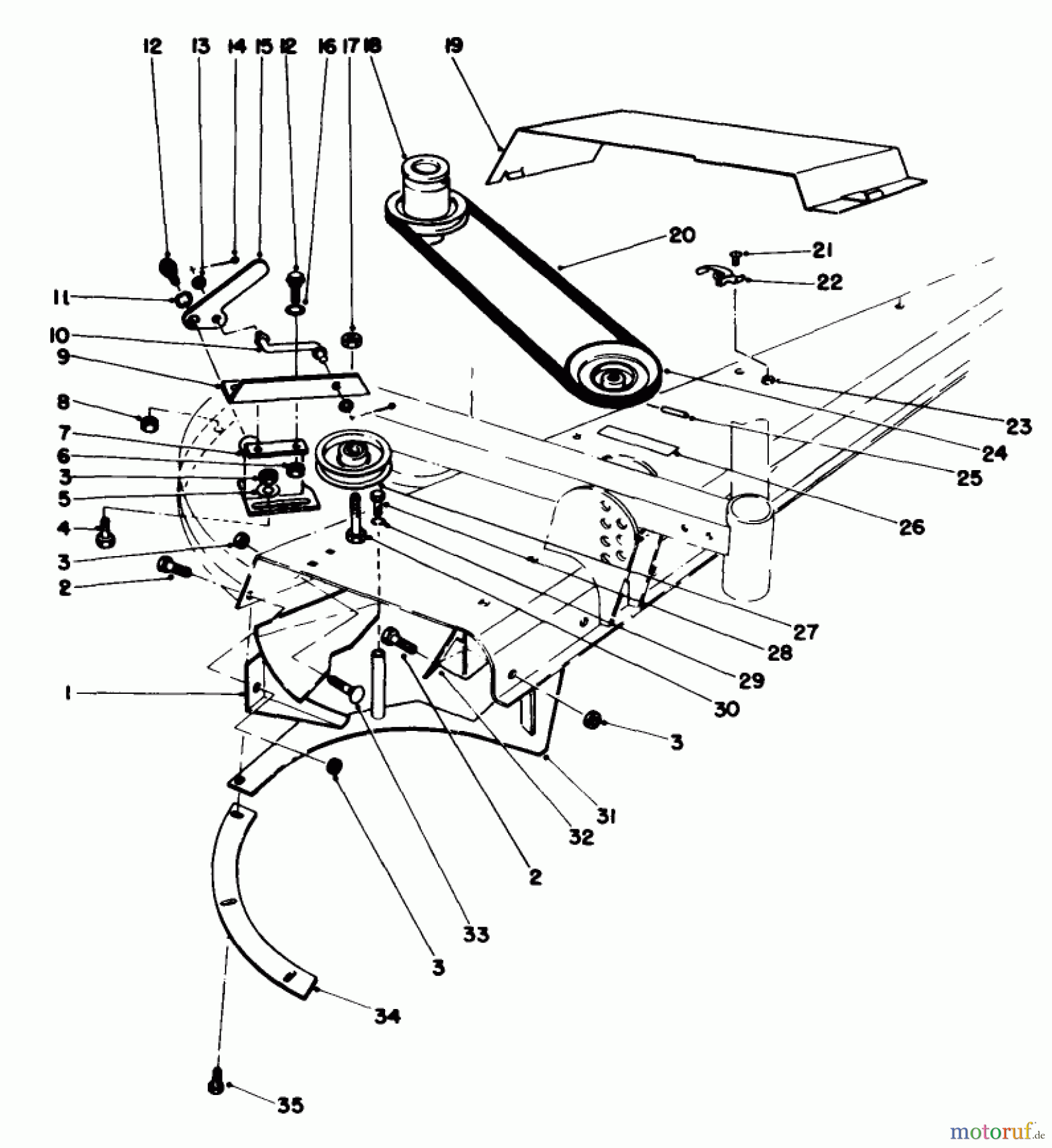 Toro Neu Mowers, Deck Assembly Only 30544 (117/120) - Toro 44