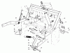 Toro 30544 (117/120) - 44" Side Discharge Mower, Groundsmaster 117/120, 1992 (200001-299999) Ersatzteile PARKING BRAKE & LIFT FRAME ASSEMBLY