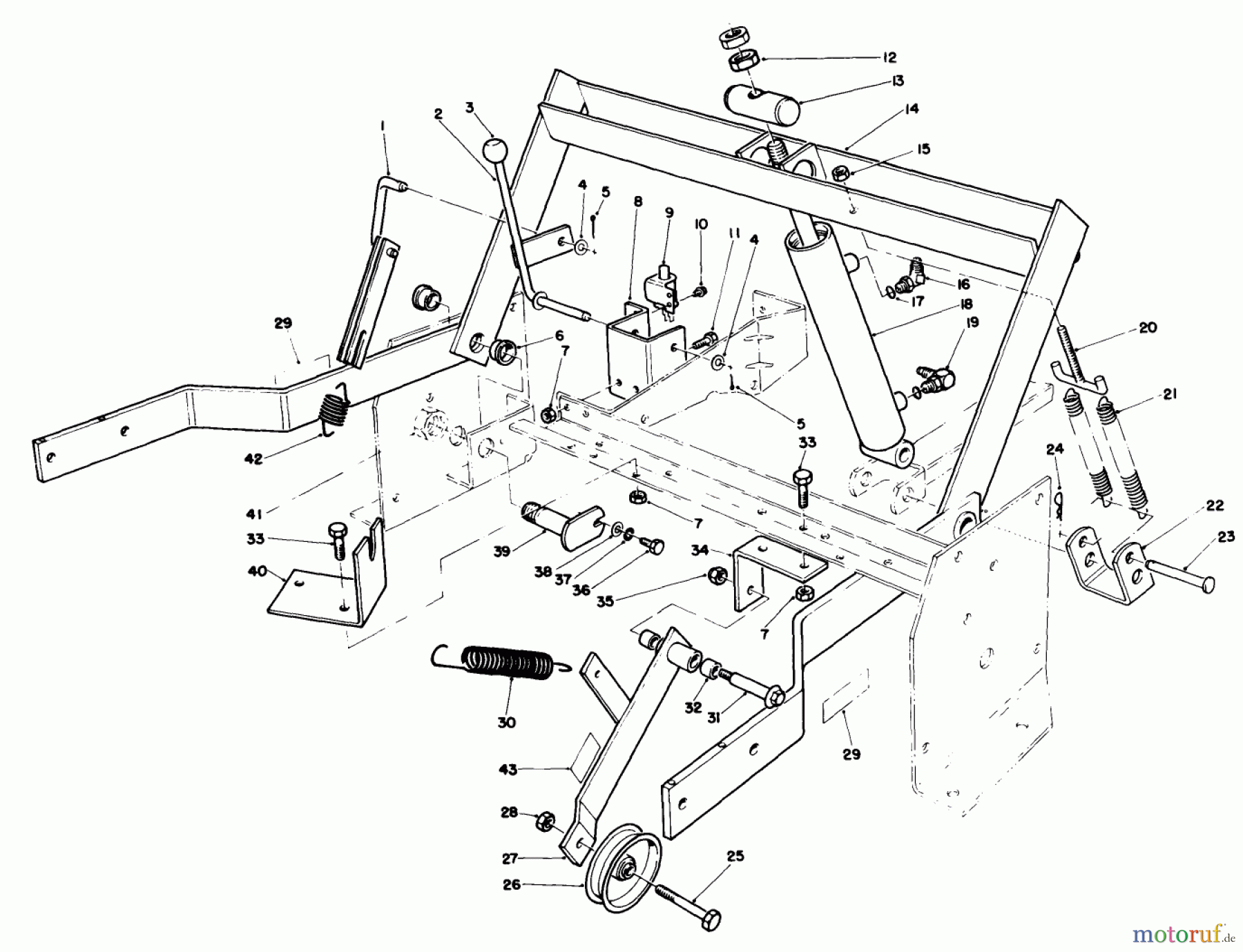  Toro Neu Mowers, Deck Assembly Only 30544 (117/120) - Toro 44