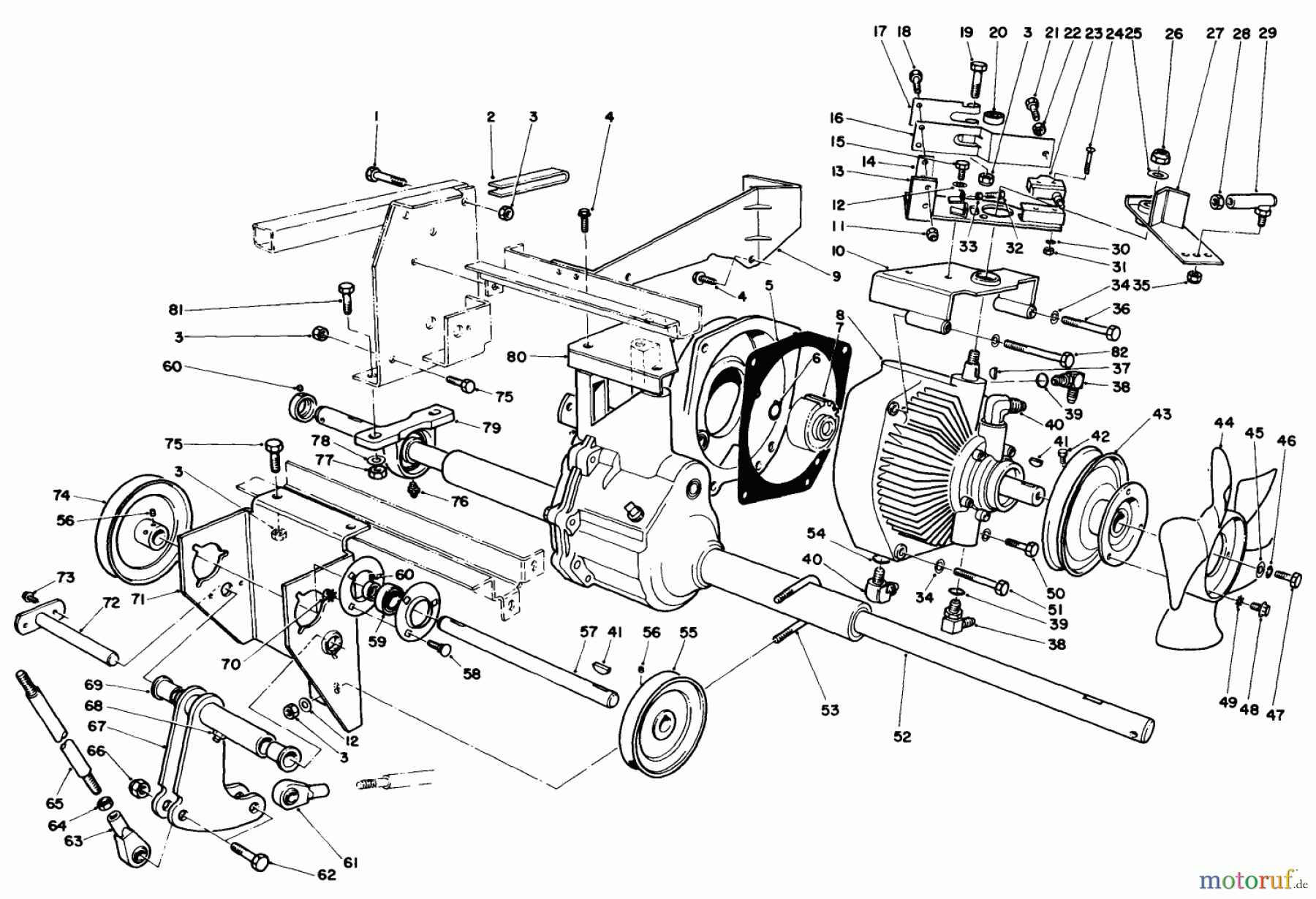 Toro Neu Mowers, Deck Assembly Only 30544 (117/120) - Toro 44