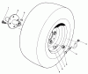 Toro 30544 (120) - 44" Side Discharge Mower, Groundsmaster 120, 1985 (500001-599999) Ersatzteile FRONT WHEEL ASSEMBLY