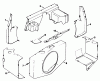 Toro 30544 (120) - 44" Side Discharge Mower, Groundsmaster 120, 1986 (600001-699999) Ersatzteile BAFFLES & SHROUD-ENGINE KOHLER MODEL NO. KT17QS TYPE NO. 24324