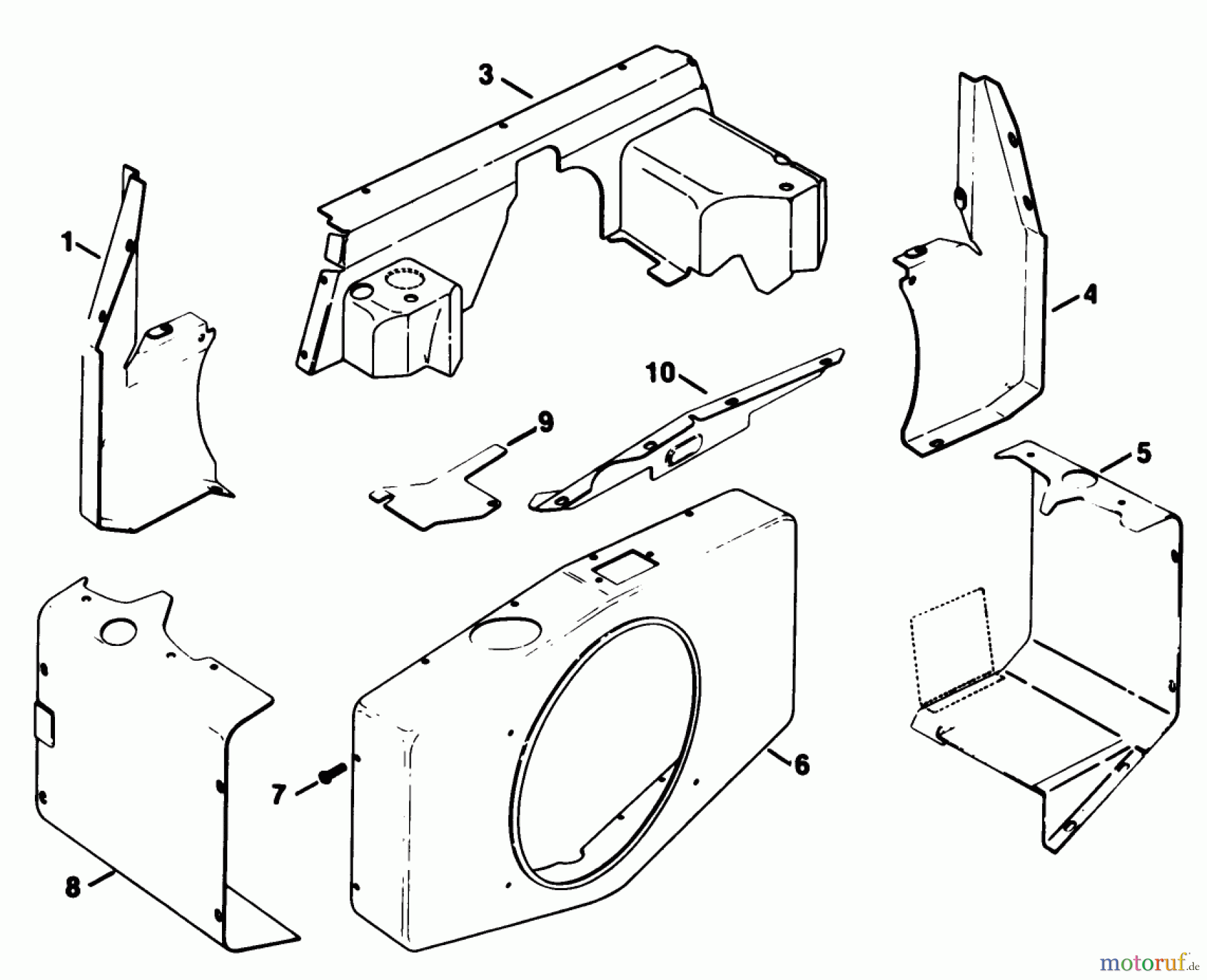  Toro Neu Mowers, Deck Assembly Only 30544 (120) - Toro 44