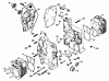 Toro 30544 (120) - 44" Side Discharge Mower, Groundsmaster 120, 1986 (600001-699999) Ersatzteile CRANKCASE-ENGINE KOHLER MODEL NO. KT17QS TYPE NO. 24324