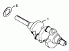 Toro 30544 (120) - 44" Side Discharge Mower, Groundsmaster 120, 1986 (600001-699999) Ersatzteile CRANKSHAFT-ENGINE KOHLER MODEL NO. KT17QS TYPE NO. 24324