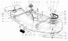 Toro 30544 (120) - 44" Side Discharge Mower, Groundsmaster 120, 1986 (600001-699999) Ersatzteile CUTTING UNIT MODEL NO. 30753 #1