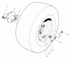 Toro 30544 (120) - 44" Side Discharge Mower, Groundsmaster 120, 1986 (600001-699999) Ersatzteile FRONT WHEEL ASSEMBLY