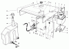 Toro 30544 (120) - 44" Side Discharge Mower, Groundsmaster 120, 1986 (600001-699999) Ersatzteile HOOD GAS & HYDRAULIC TANK ASSEMBLY