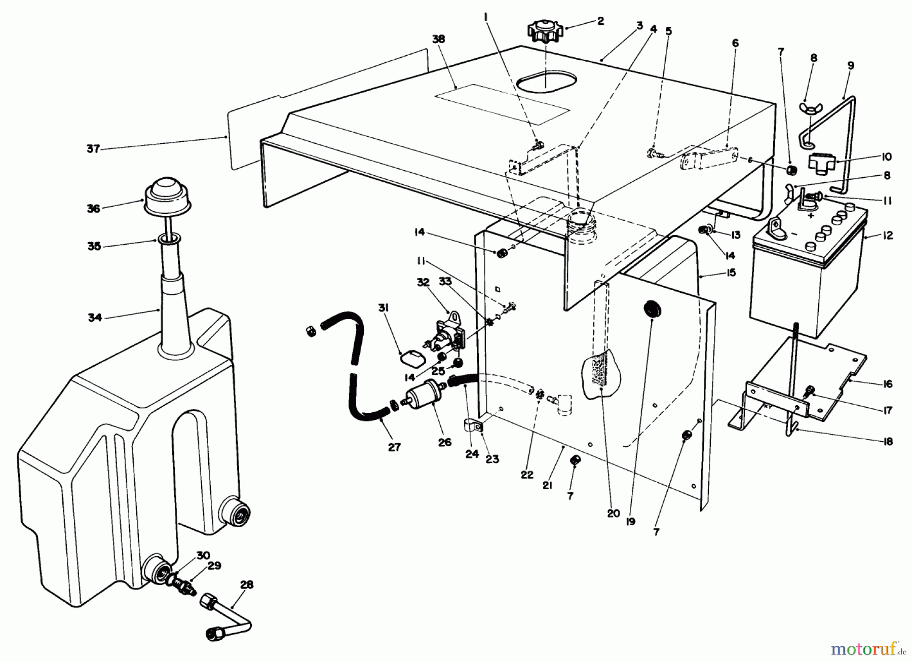 Toro Neu Mowers, Deck Assembly Only 30544 (120) - Toro 44