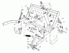 Toro 30544 (120) - 44" Side Discharge Mower, Groundsmaster 120, 1987 (700001-799999) Ersatzteile PARKING BRAKE & LIFT FRAME ASSEMBLY