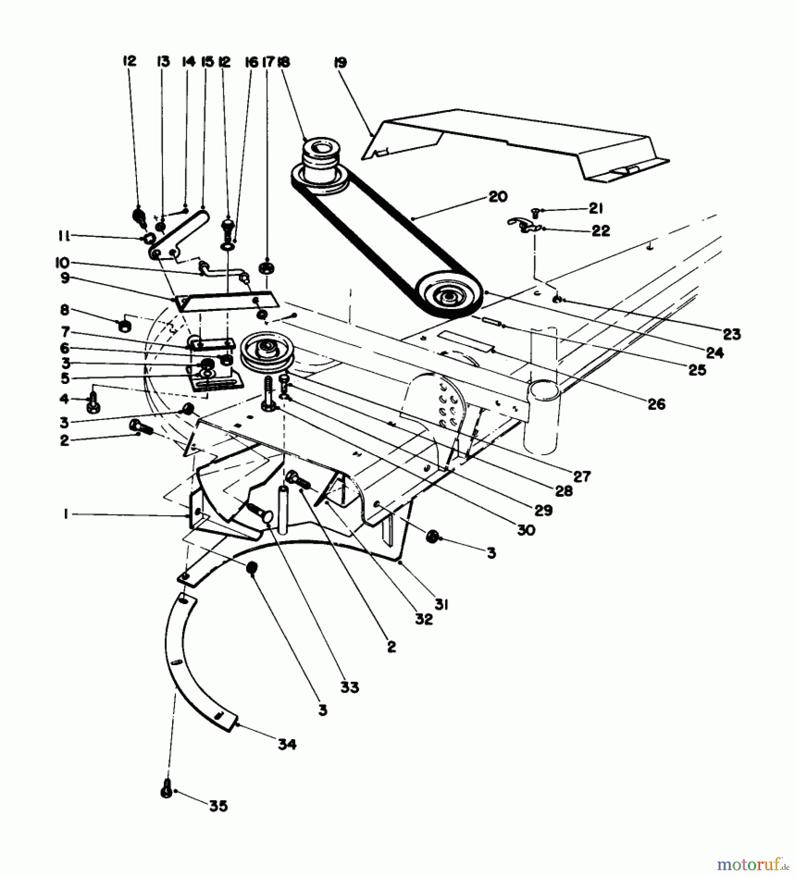 Toro Neu Mowers, Deck Assembly Only 30544 (120) - Toro 44