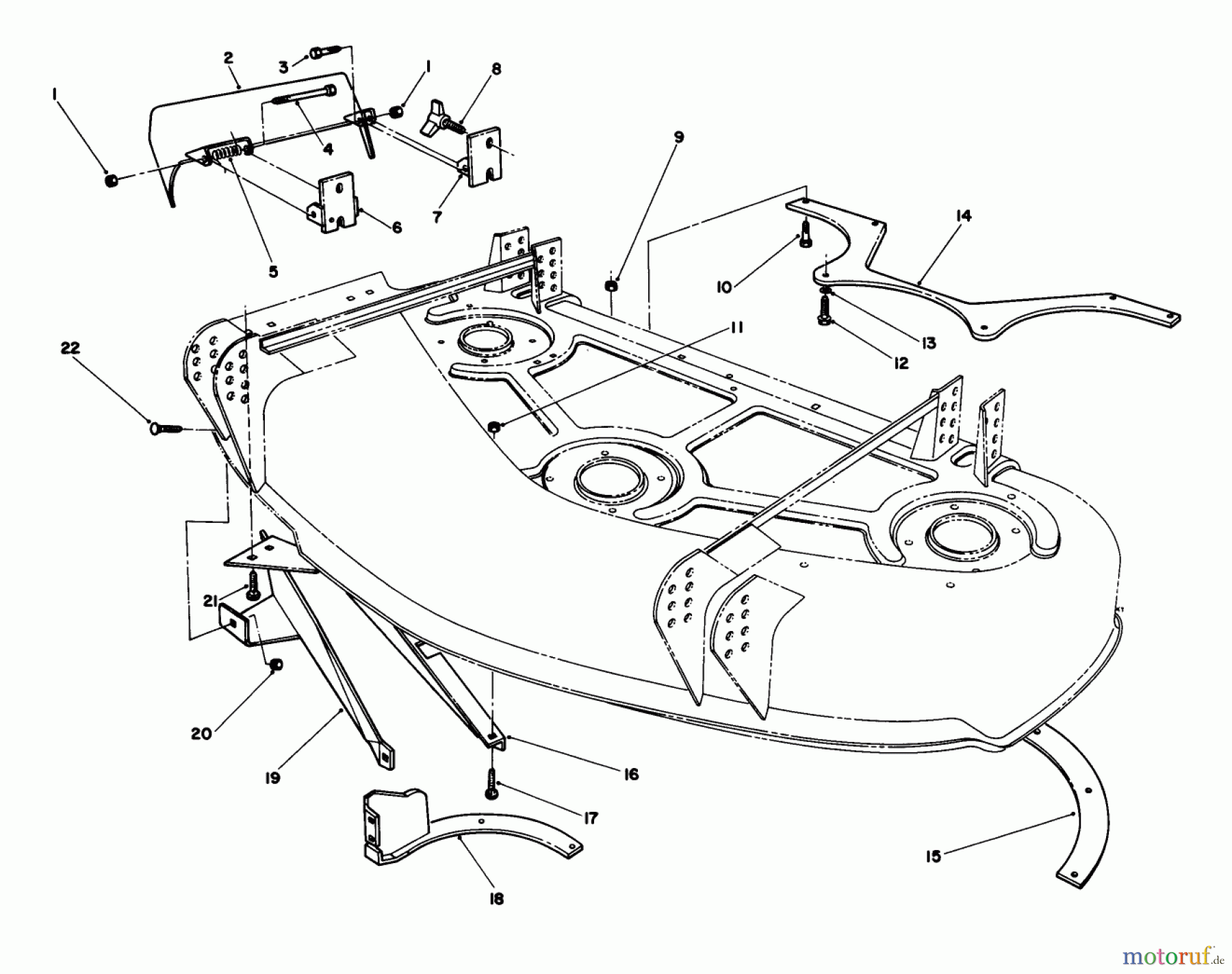  Toro Neu Mowers, Deck Assembly Only 30544 (120) - Toro 44