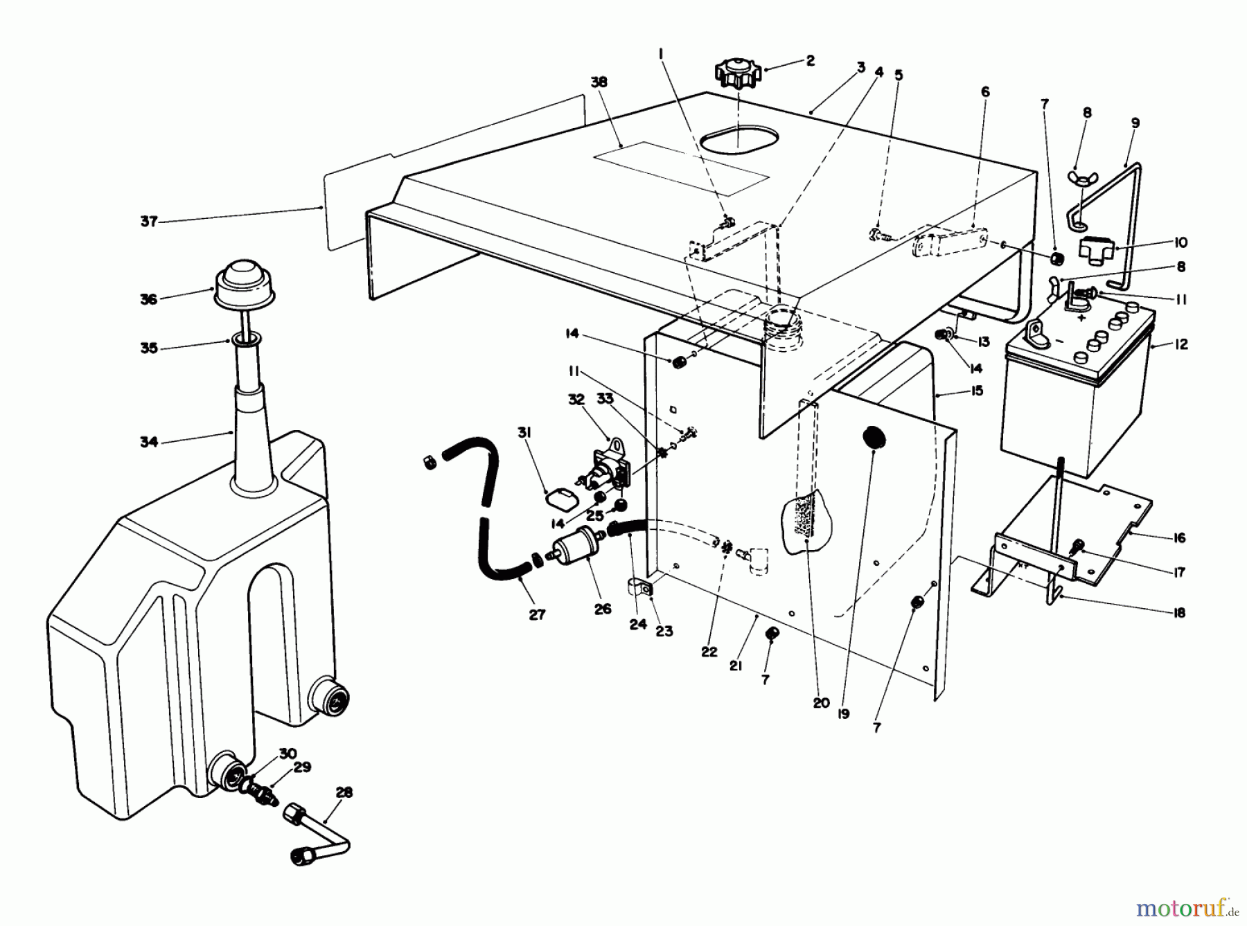 Toro Neu Mowers, Deck Assembly Only 30544 (120) - Toro 44