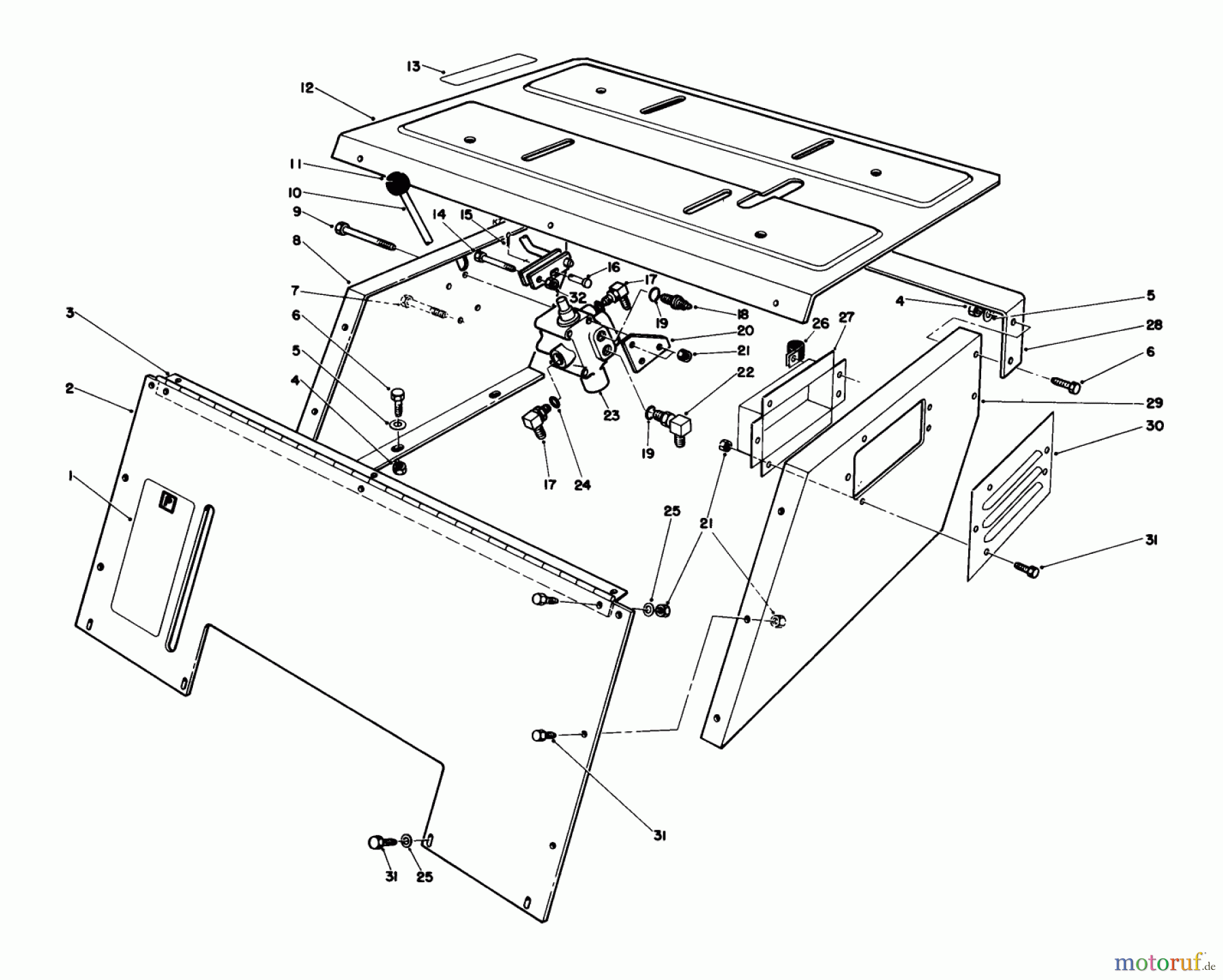Toro Neu Mowers, Deck Assembly Only 30544 (120) - Toro 44