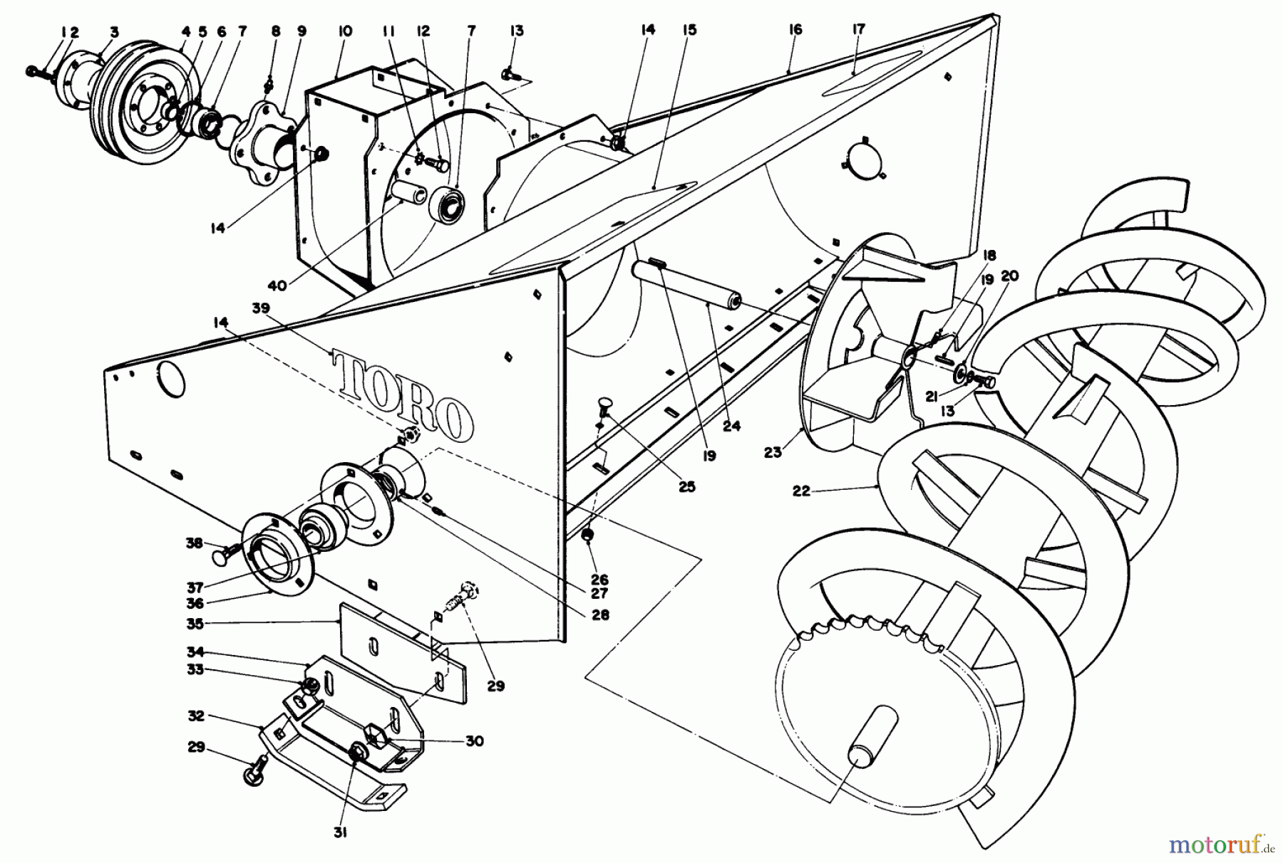 Toro Neu Mowers, Deck Assembly Only 30555 (200) - Toro 52