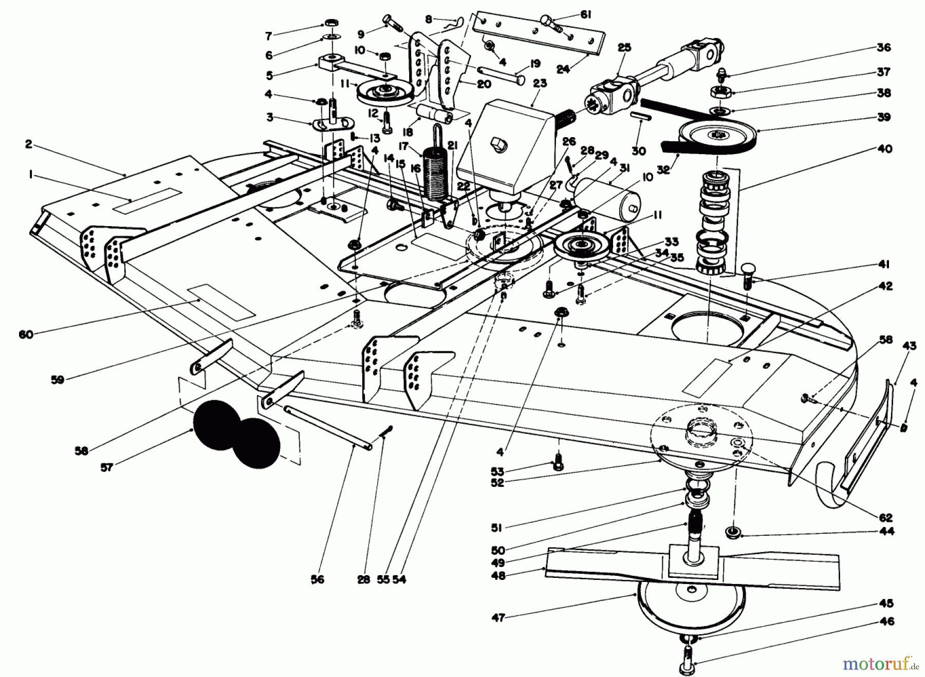 Toro Neu Mowers, Deck Assembly Only 30555 (200) - Toro 52