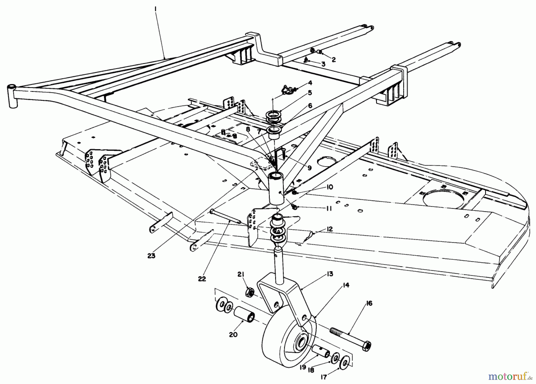 Toro Neu Mowers, Deck Assembly Only 30555 (200) - Toro 52