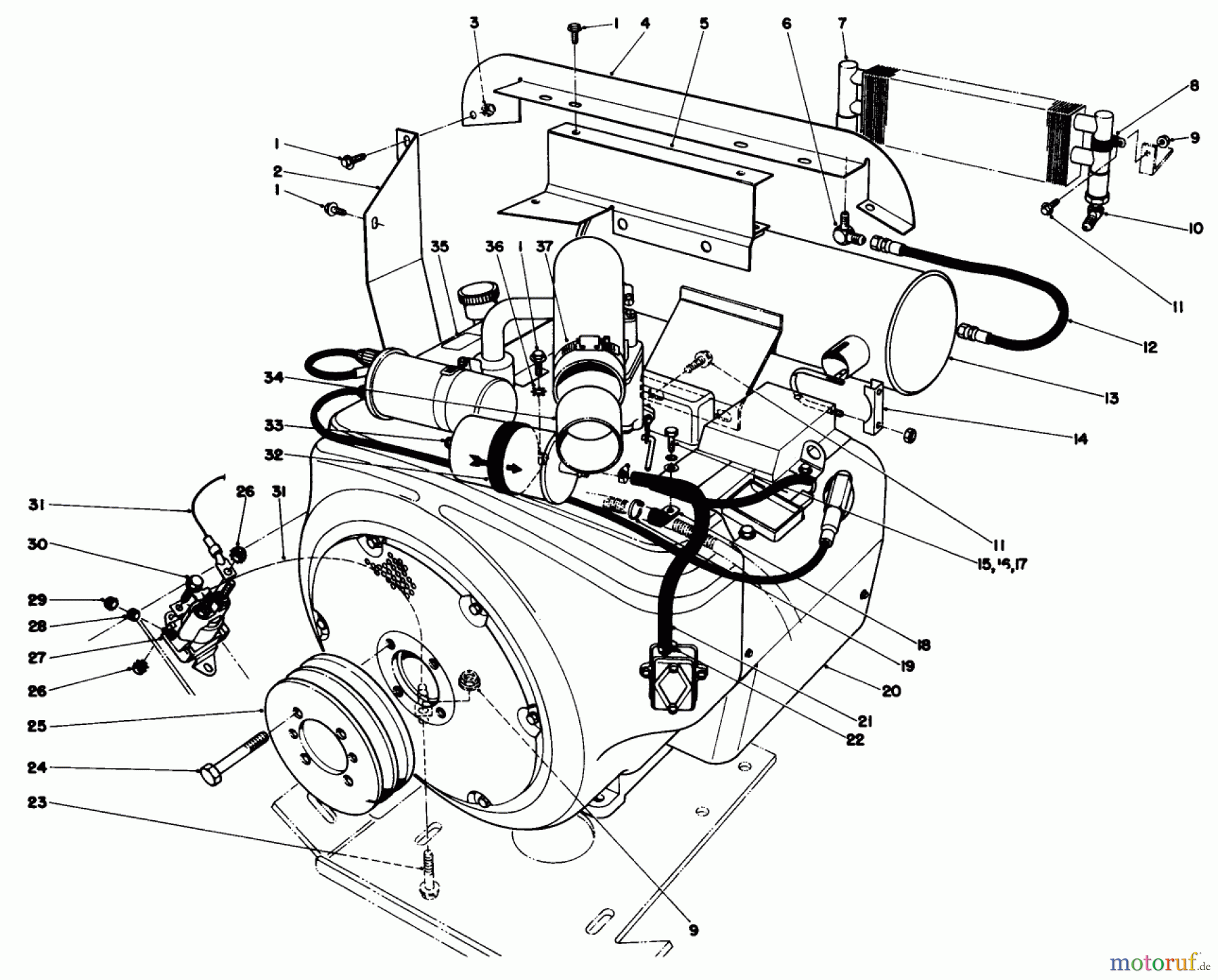 Toro Neu Mowers, Deck Assembly Only 30555 (200) - Toro 52