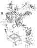 Toro 30555 (200) - 52" Side Discharge Mower, Groundsmaster 200 Series, 1984 (4000001-4999999) Ersatzteile ENGINE, ONAN MODEL NO. B48G-GA020 TYPE NO. 4139E CYLINDER BLOCK AND OIL SYSTEM