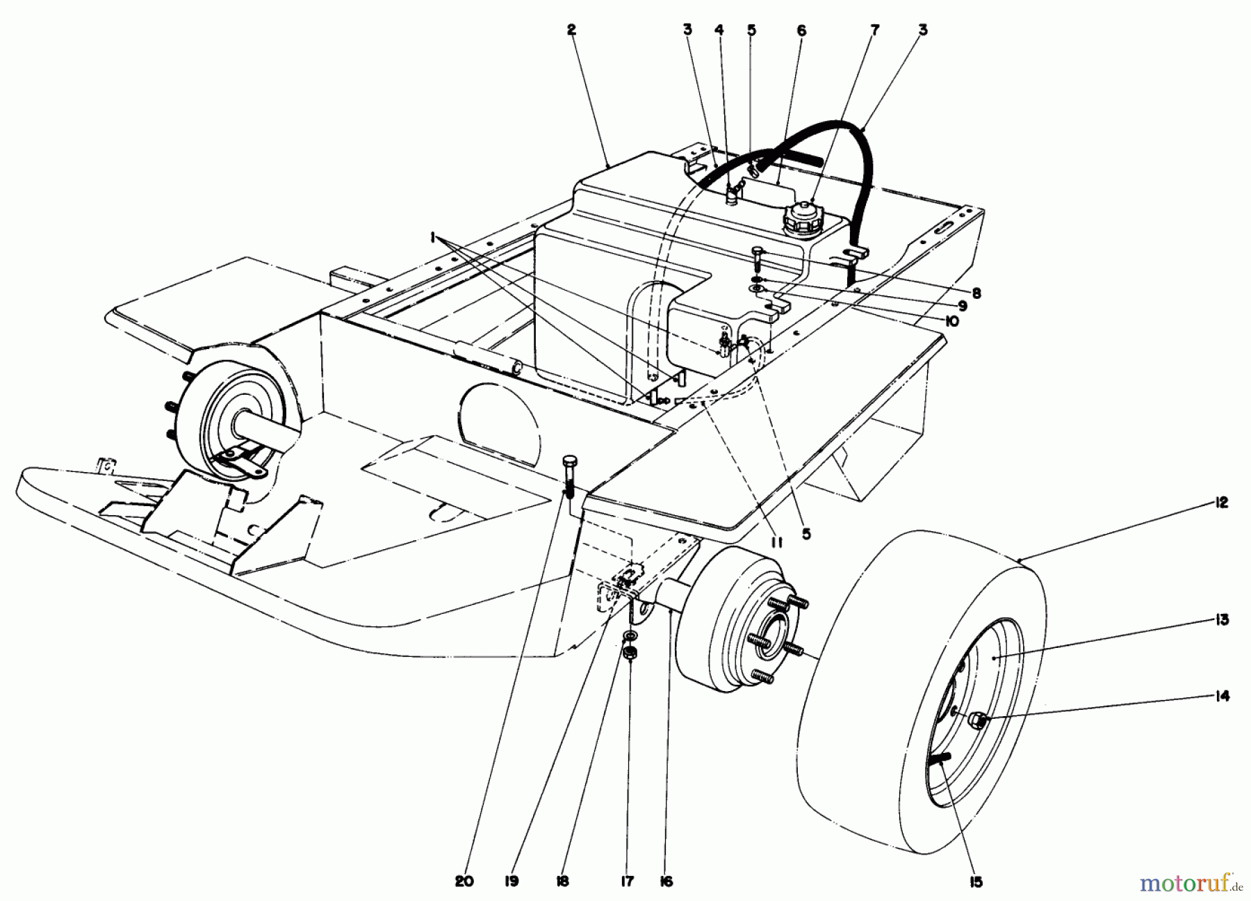 Toro Neu Mowers, Deck Assembly Only 30555 (200) - Toro 52