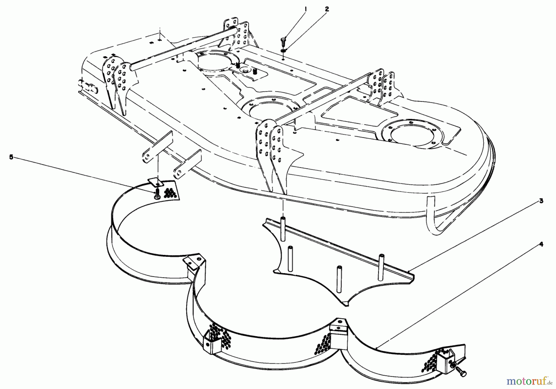 Toro Neu Mowers, Deck Assembly Only 30555 (200) - Toro 52