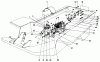 Toro 30555 (200) - 52" Side Discharge Mower, Groundsmaster 200 Series, 1984 (4000001-4999999) Ersatzteile TRANSMISSION AND DRIVE COUPLING ASSEMBLY