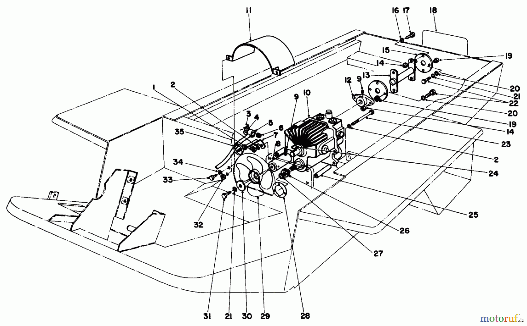 Toro Neu Mowers, Deck Assembly Only 30555 (200) - Toro 52
