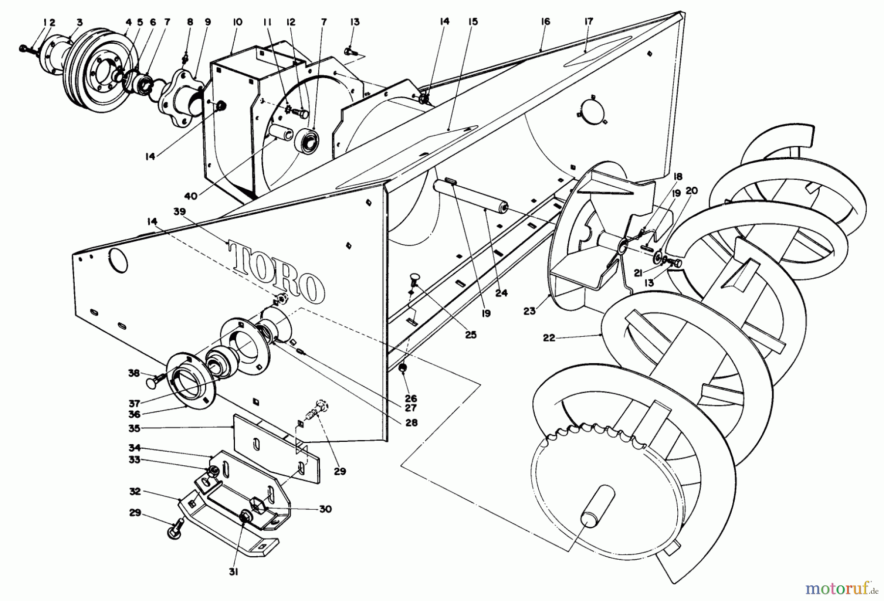 Toro Neu Mowers, Deck Assembly Only 30555 (200) - Toro 52
