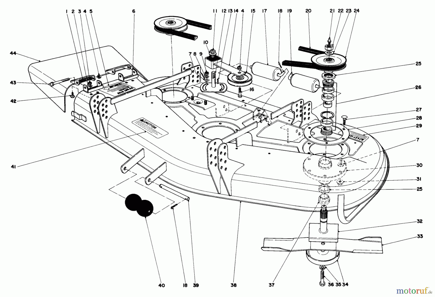 Toro Neu Mowers, Deck Assembly Only 30555 (200) - Toro 52