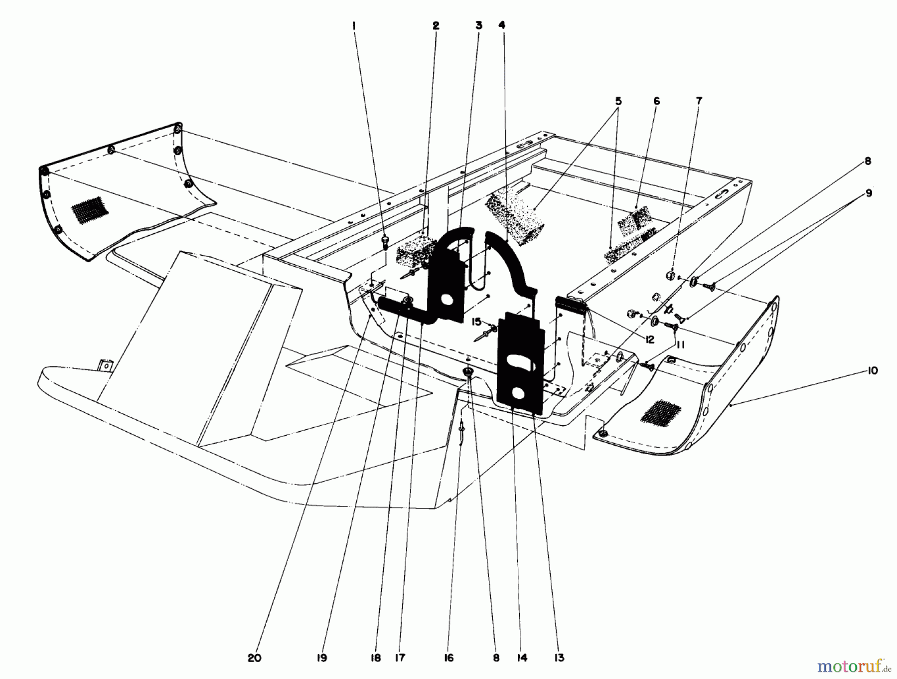 Toro Neu Mowers, Deck Assembly Only 30555 (200) - Toro 52