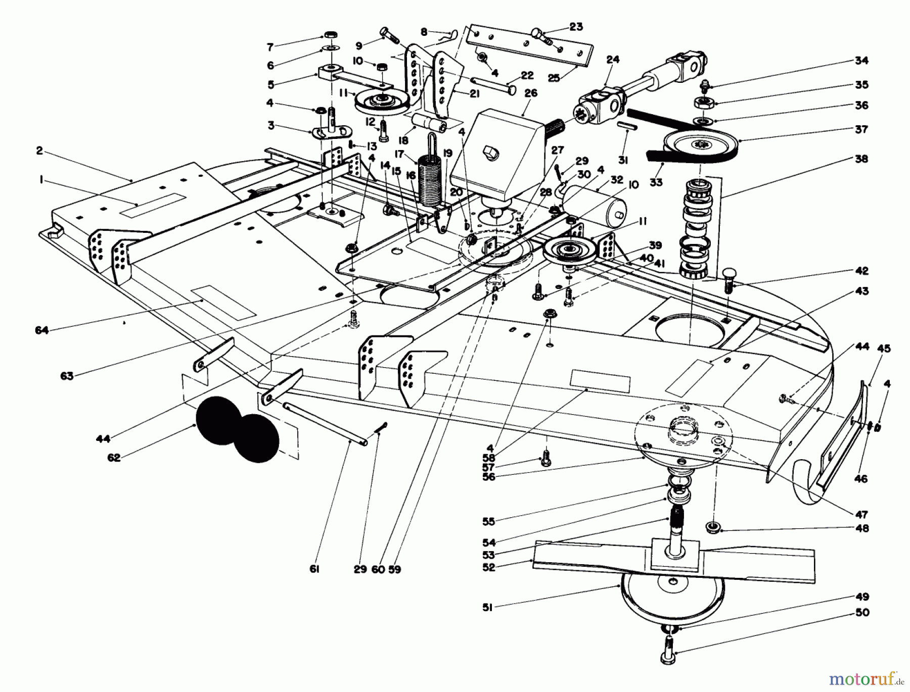 Toro Neu Mowers, Deck Assembly Only 30555 (200) - Toro 52