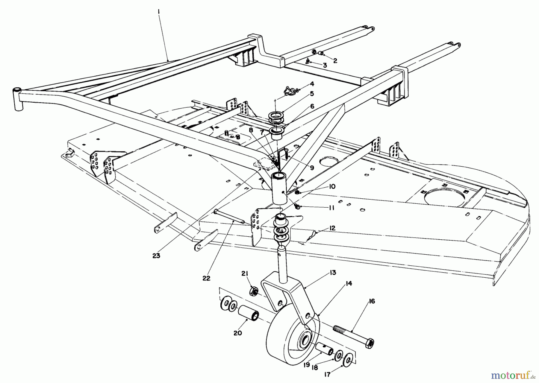 Toro Neu Mowers, Deck Assembly Only 30555 (200) - Toro 52