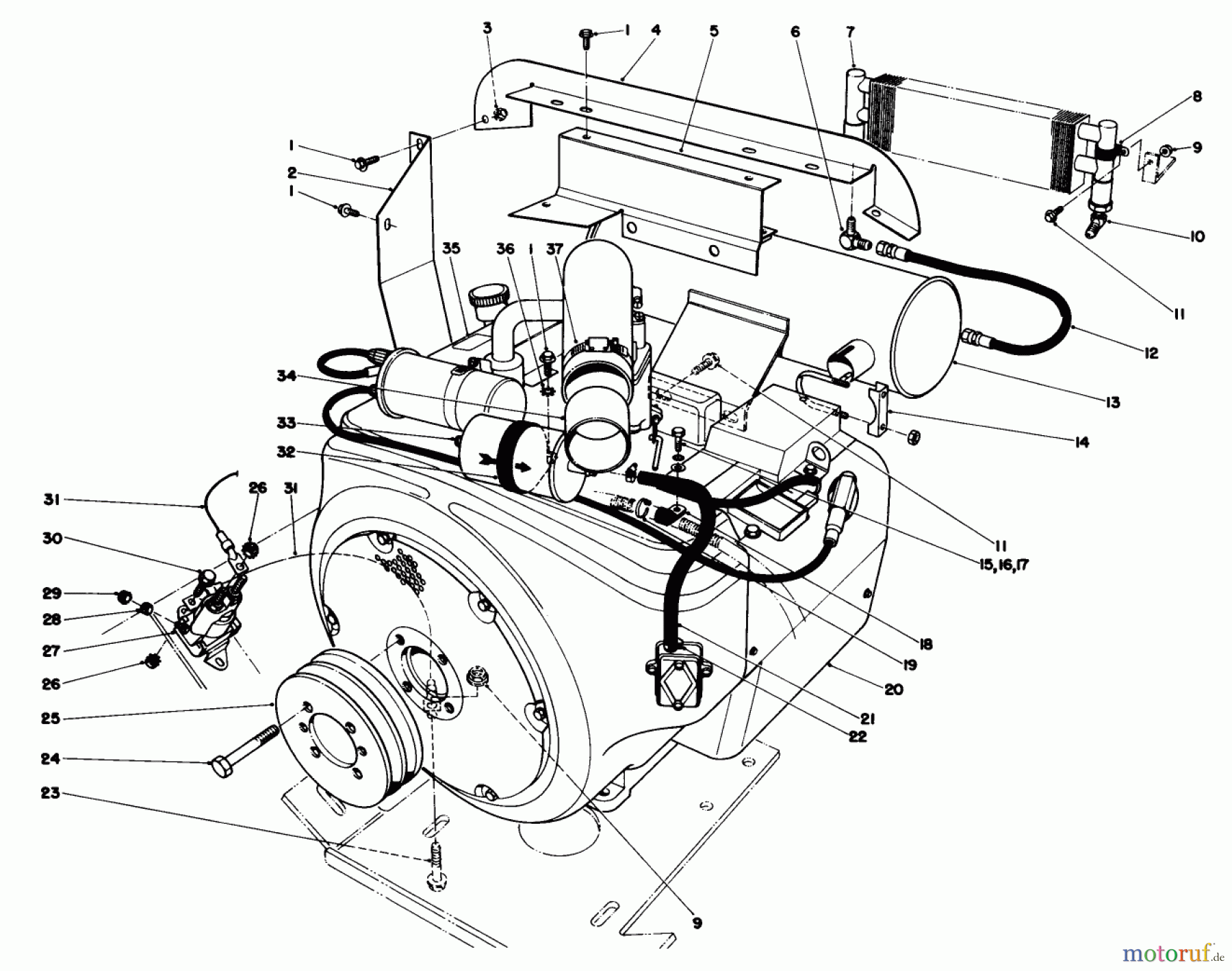 Toro Neu Mowers, Deck Assembly Only 30555 (200) - Toro 52