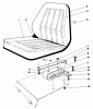 Toro 30555 (200) - 52" Side Discharge Mower, Groundsmaster 200 Series, 1985 (5000001-5999999) Ersatzteile SEAT KIT NO. 30764
