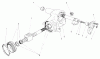 Toro 30555 (200) - 52" Side Discharge Mower, Groundsmaster 200 Series, 1985 (5000001-5999999) Ersatzteile STEERING GEAR ASSEMBLY NO. 41-8820