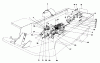 Toro 30555 (200) - 52" Side Discharge Mower, Groundsmaster 200 Series, 1985 (5000001-5999999) Ersatzteile TRANSMISSION AND DRIVE COUPLING ASSEMBLY