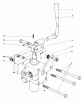 Toro 30555 (200) - 52" Side Discharge Mower, Groundsmaster 200 Series, 1985 (5000001-5999999) Ersatzteile VALVE AND LEVER ASSEMBLY