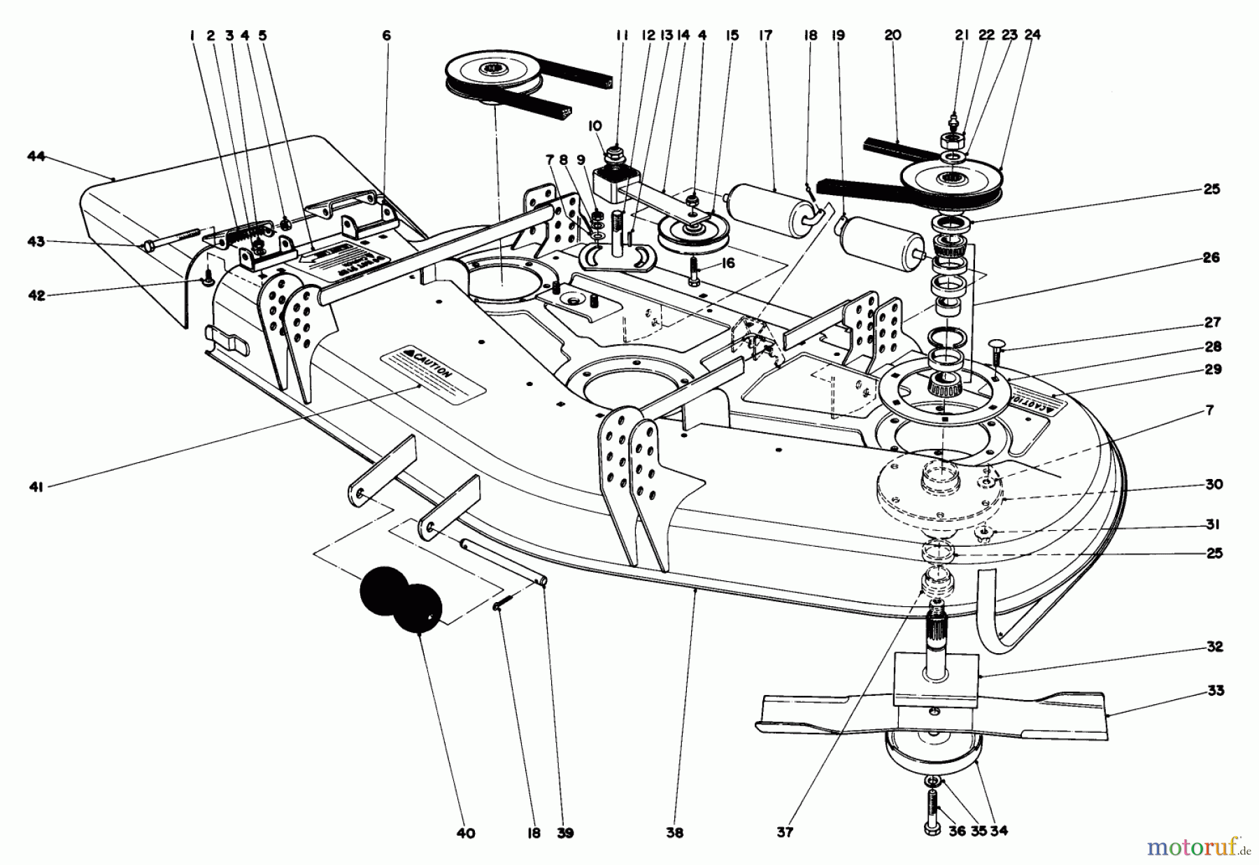 Toro Neu Mowers, Deck Assembly Only 30555 (200) - Toro 52