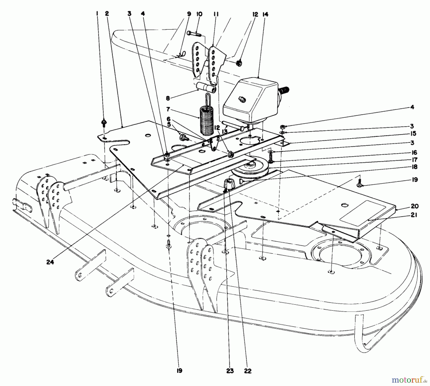 Toro Neu Mowers, Deck Assembly Only 30555 (200) - Toro 52