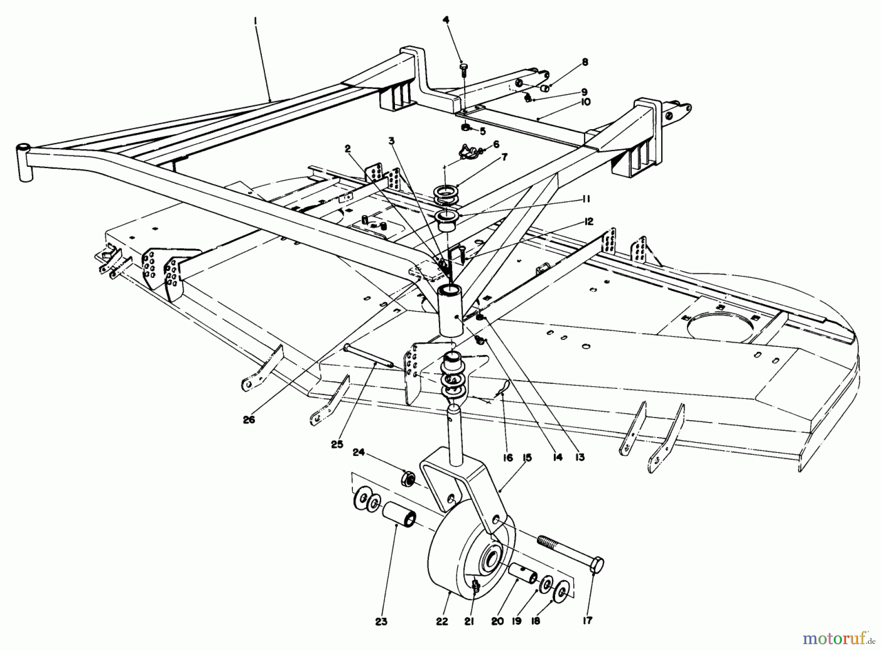 Toro Neu Mowers, Deck Assembly Only 30555 (200) - Toro 52