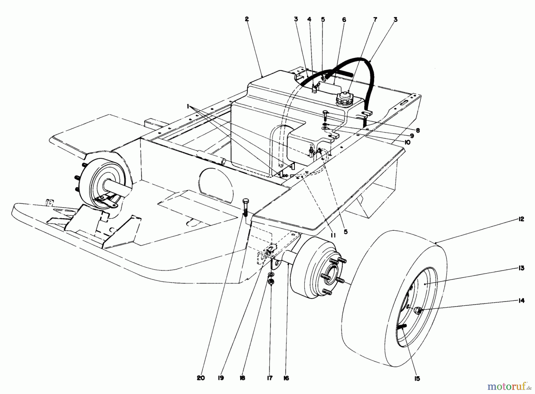 Toro Neu Mowers, Deck Assembly Only 30555 (200) - Toro 52
