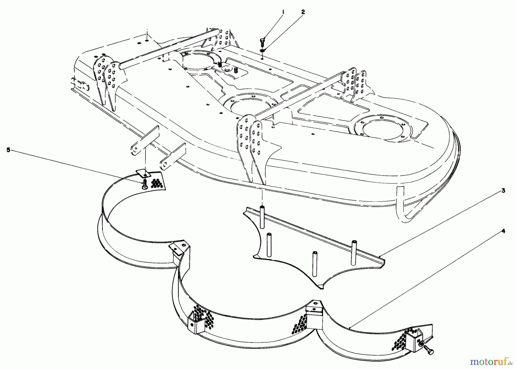 Toro Neu Mowers, Deck Assembly Only 30555 (200) - Toro 52