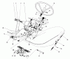 Toro 30575 - 72" Side Discharge Mower, 1987 (700001-799999) Ersatzteile PEDALS AND STEERING WHEEL ASSEMBLY