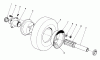 Toro 30575 - 72" Side Discharge Mower, 1987 (700001-799999) Ersatzteile PNEUMATIC CASTER WHEEL ASSEMBLY (OPTIONAL)