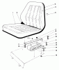 Toro 30575 - 72" Side Discharge Mower, 1987 (700001-799999) Ersatzteile STANDARD SEAT KIT MODEL NO. 30764