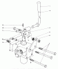 Toro 30575 - 72" Side Discharge Mower, 1987 (700001-799999) Ersatzteile VALVE AND LEVER ASSEMBLY