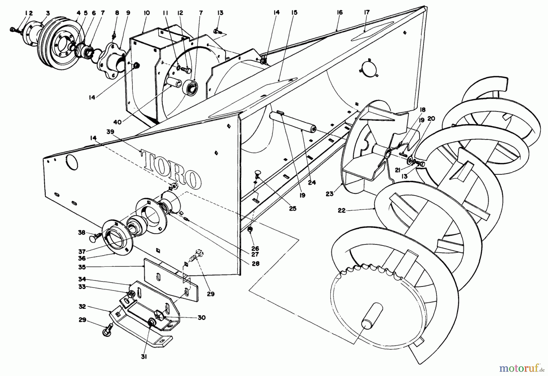Toro Neu Mowers, Deck Assembly Only 30555 (200) - Toro 52